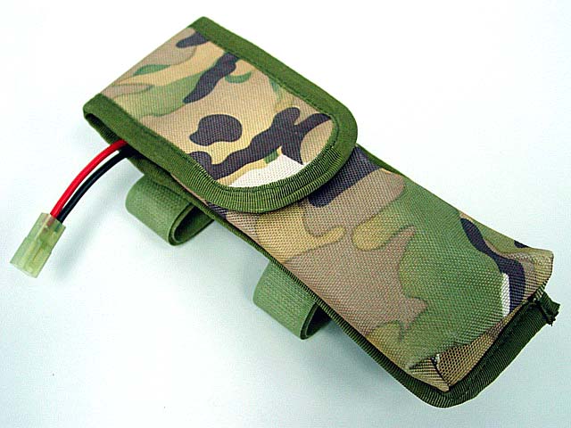 Airsoft Gear AEG External Large Battery Pouch Bag Pack Woodland Camo Airsoft Gear AEG External Large Battery Pouch Bag Pack Woodland Camo