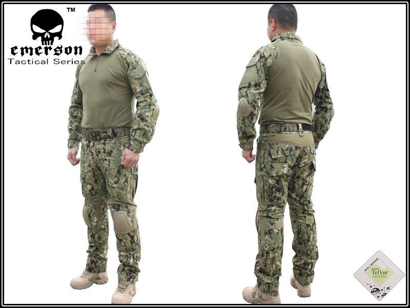 Emersongear AOR2コンバットシャツ LARGE-REGULAR EMERSON Devgru G2 Combat Shirt & Pants Set (AOR2) for $89.00