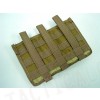 Airsoft Molle Triple Magazine Open Top Pouch Coyote Brown