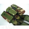 Airsoft Molle Triple AK Magazine Pouch Camo Woodland