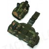 Component Molle Drop Leg Pistol Holster Digital Camo Woodland