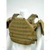 Tactical Molle Plate Carrier Recon Armor Vest Coyote Brown