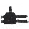 Molle Drop Leg Platform Panel w/Pistol Holster Black