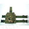 Molle Drop Leg Platform Panel w/Pistol Holster Multi Camo