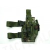 Univeral Drop Leg Large Pistol Frame Holster Camo Woodland