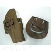 CQC Tactical GLOCK 17/22/31 RH Pistol Paddle & Belt Holster Tan