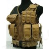 Deluxe Airsoft Tactical Combat Mesh Vest Coyote Brown