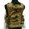 Deluxe Airsoft Tactical Combat Mesh Vest Coyote Brown