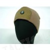 Fleece Velcro Attachment Watch Cap Hat Coyote Brown