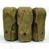 Airsoft Molle Triple AK Magazine Pouch Coyote Brown
