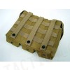 Airsoft Molle Triple AK Magazine Pouch Coyote Brown