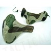 Modular Half Face Protector Mouth Mask Camo Woodland