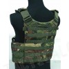 Tactical Molle Recon Plate Carrier Vest Camo Woodland