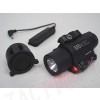 M6X Xenon Flashlight & Red Laser w/ IR Infrared Filter Black