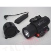 M6X CREE LED Flashlight & Red Laser w/ IR Infrared Filter Black