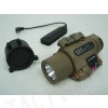 M6X CREE LED Flashlight & Red Laser w/ IR Infrared Filter Tan