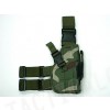 Tactical Drop Leg Pistol Holster Camo Woodland