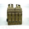 Flyye 1000D Molle Double M4 + Quad Pistol Mag Pouch Coyote Brown