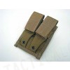 Flyye 1000D Molle Double 9mm Pistol Magazine Pouch Coyote Brown