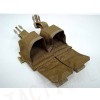 Flyye 1000D Molle Double Frag Grenade Pouch Coyote Brown