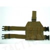 Airsoft Molle Drop Leg Panel Platform Coyote Brown