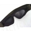 Airsoft Paintball No Fog Metal Mesh Goggle Glasses Black