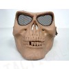 Airsoft Skull Skeleton Full Face Protector Mask Tan