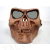 Airsoft Skull Skeleton Full Face Protector Mask Brown