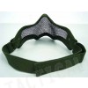 Deluxe Stalker Type Half Face Metal Mesh Protector Mask OD