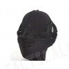 Stalker Type Half Face Metal Mesh Raider Mask Ver. 2 Black