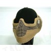 Stalker Type Half Face Metal Mesh Raider Mask Ver. 2 Tan