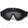 Airsoft No Fog Metal Mesh DL Style Goggle Black