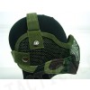 Stalker Type Half Face Metal Mesh Mask Ver. 2 Woodland Camo