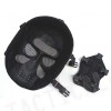 Full Face Ghost Recon Airsoft Mesh Goggle Mask Black