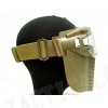 Pro-Goggle Full Face Mask with Fan Ventilation Tan
