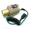 M6 6V 180Lm QD LED Tactical Flashlight & Red Laser Sight Tan