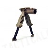 Tactical RIS Total Bipod Flashlight Holder Foregrip Grip Tan