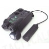 AN/PEQ-16 with Red/Green Laser & Dual LED Illuminator Black