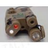 AN/PEQ-16 with Red/Green Laser & Dual LED Illuminator Tan