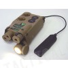 AN/PEQ-16 with Red/Green Laser & Dual LED Illuminator Tan