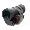 PVS-14 NVG Style 3x Magnifier Scope with Red Laser Black