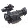 PVS-14 NVG Style 3x Magnifier Scope with Red Laser Black