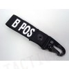 B POS Blood Type Identification Strap Black