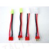 Battery Wire Plug Converter T-Shape To Large/Mini Plug 4pcs Set