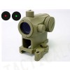 1x24 Micro T-1 Red/Green Dot Sight Scope w/QD High Mount Tan