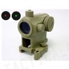 1x24 Micro T-1 Red/Green Dot Sight Scope w/QD High Mount Tan