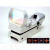 Holographic Multi 4 Reticle Red Dot Sight Reflex Silver