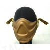 Light Weight Neoprene Hard Foam Half Face Mask Gold