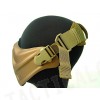 Light Weight Neoprene Hard Foam Half Face Mask Gold