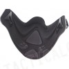 Light Weight Neoprene Hard Foam Half Face Mask Silver